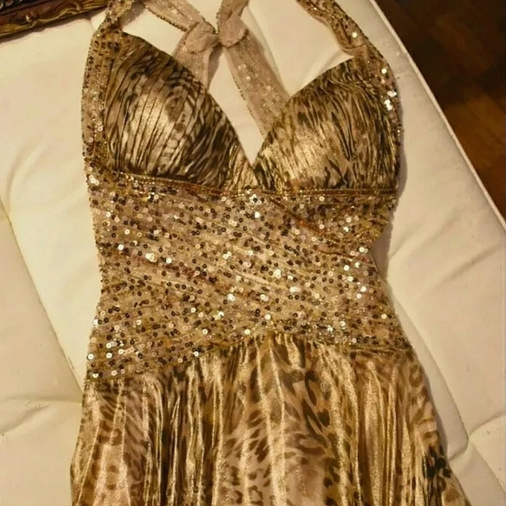 Sherri Hill Animal print Gown